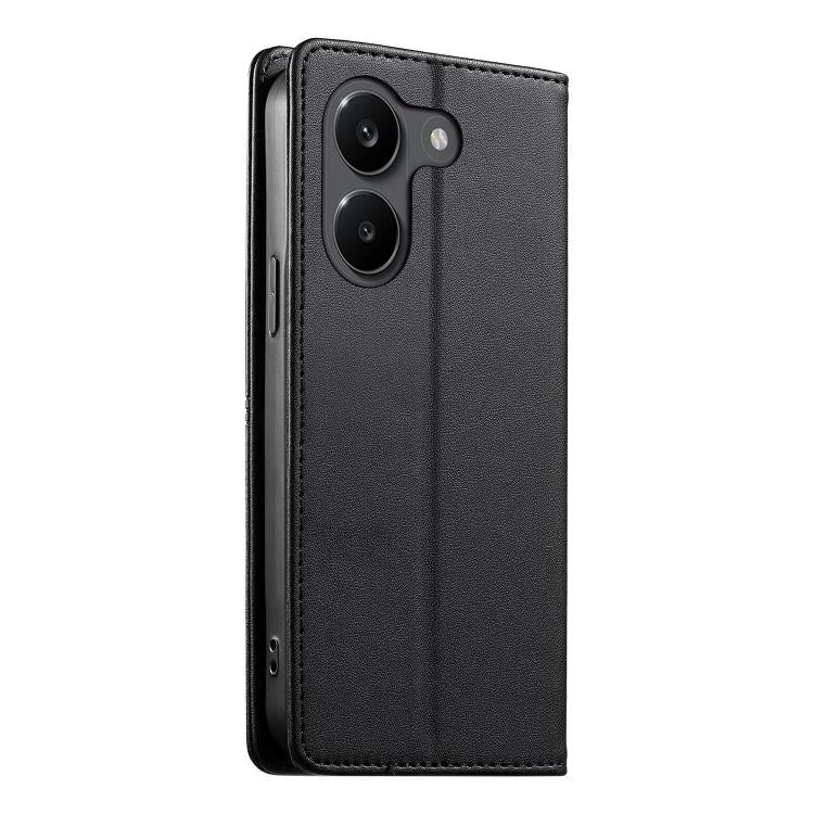 For Xiaomi Poco X8 Pro 5G / Redmi Turbo 5 5G Stitched Line Magnetic RFID Vegan Leather Phone Case