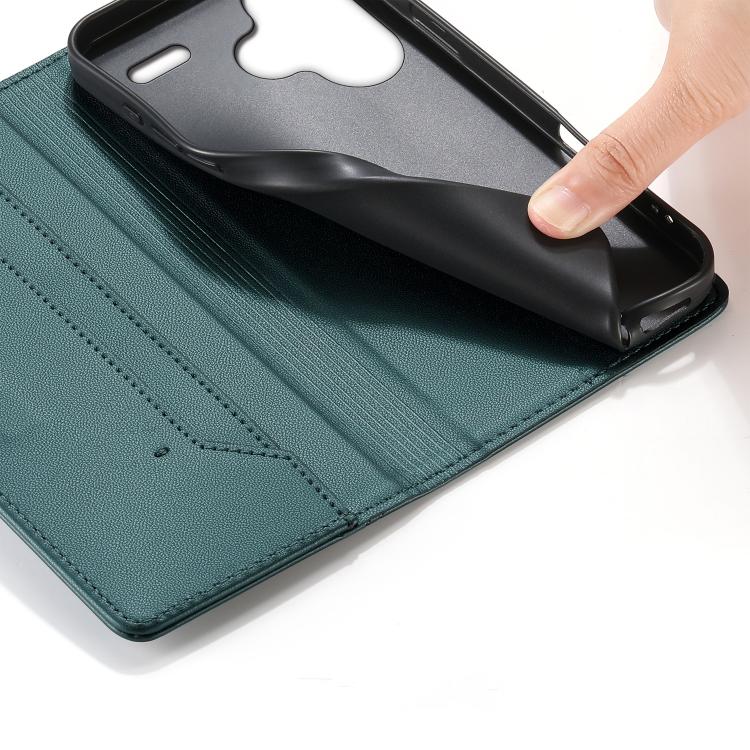 For Redmi Note 13 Pro+ Stitched Line Magnetic RFID Vegan Leather Phone Case