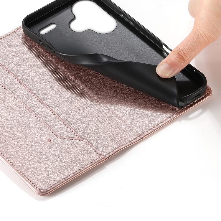 For Redmi Note 13 Pro+ Stitched Line Magnetic RFID Vegan Leather Phone Case