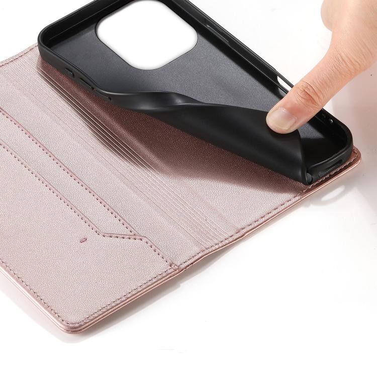 For Redmi Note 13 4G Stitched Line Magnetic RFID Vegan Leather Phone Case