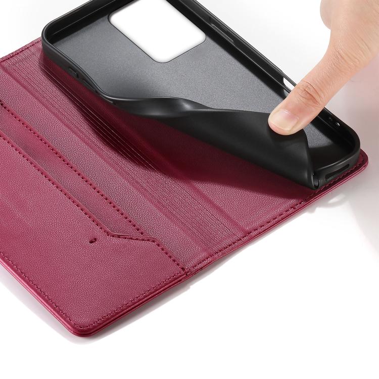For Redmi Note 12 5G Global / Xiaomi Poco X5 Stitched Line Magnetic RFID Vegan Leather Phone Case