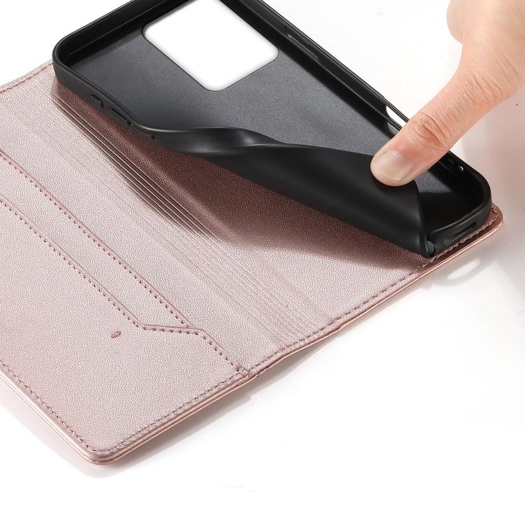 For Redmi Note 12 4G Global Stitched Line Magnetic RFID Vegan Leather Phone Case