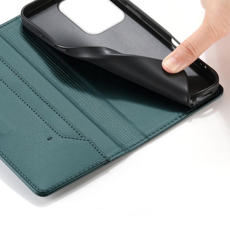 For Redmi 15C 5G / 4G 171mm / Poco C85 4G Stitched Line Magnetic RFID Vegan Leather Phone Case