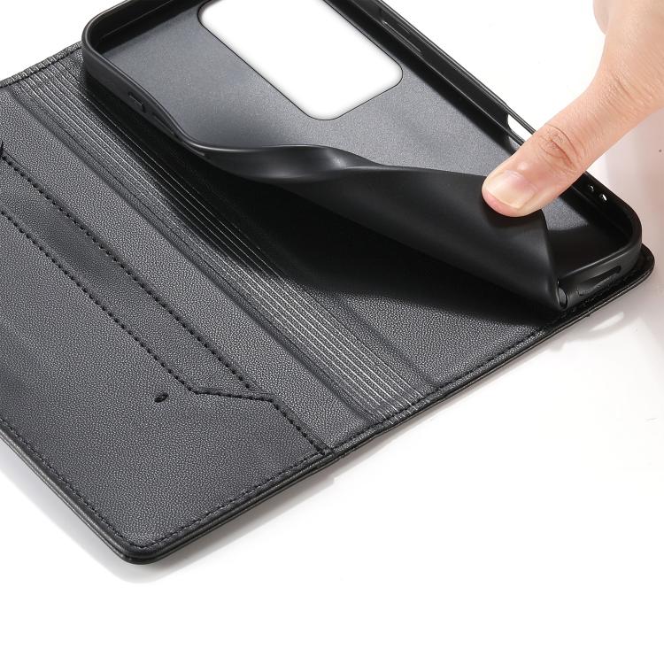 For Redmi 15 5G / 4G EU 171mm Stitched Line Magnetic RFID Vegan Leather Phone Case