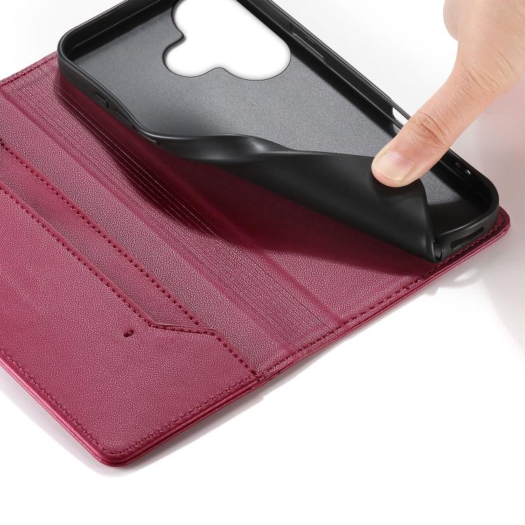 For Redmi 13 4G / 5G / Note 13R Stitched Line Magnetic RFID Vegan Leather Phone Case