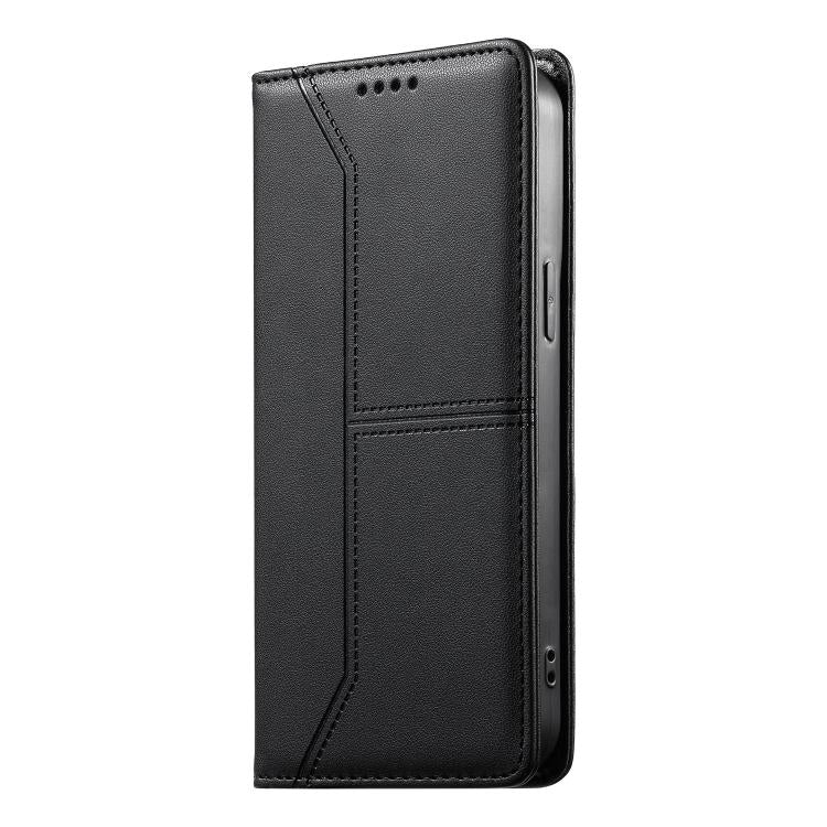 For Redmi A7 Pro 4G / 5G 171mm / Poco C85x 5G Stitched Line Magnetic RFID Vegan Leather Phone Case