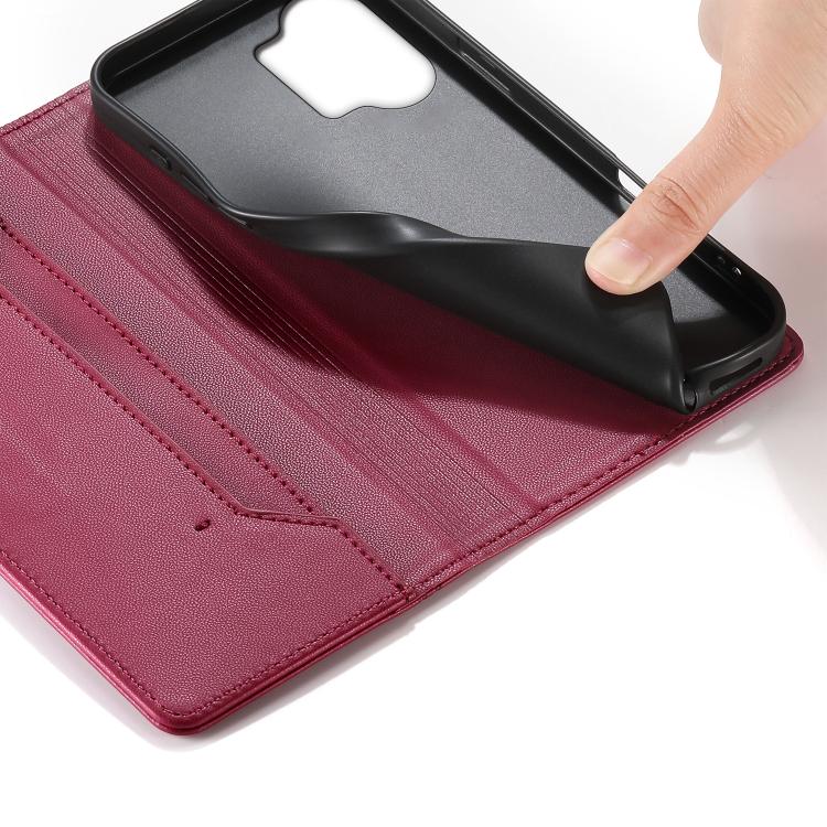 For Redmi Turbo 5 Max 5G / Poco X8 Pro Max 5G Stitched Line Magnetic RFID Vegan Leather Phone Case