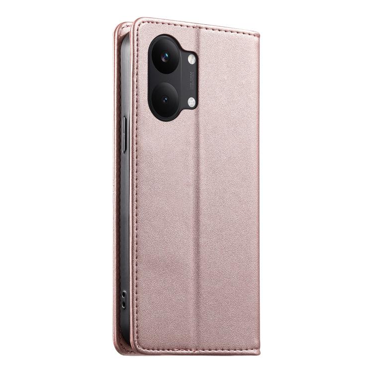 For Redmi Turbo 5 Max 5G / Poco X8 Pro Max 5G Stitched Line Magnetic RFID Vegan Leather Phone Case