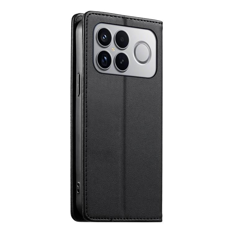 For Redmi K90 Pro Max / Poco F8 Ultra 5G Stitched Line Magnetic RFID Vegan Leather Phone Case
