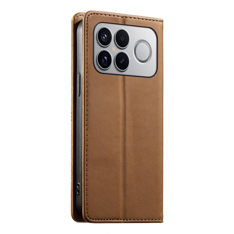 For Redmi K90 Pro Max / Poco F8 Ultra 5G Stitched Line Magnetic RFID Vegan Leather Phone Case