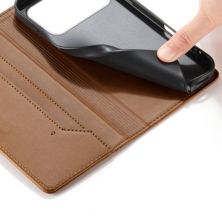 For Redmi K90 Pro Max / Poco F8 Ultra 5G Stitched Line Magnetic RFID Vegan Leather Phone Case