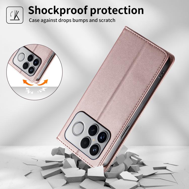 For Redmi K90 Pro Max / Poco F8 Ultra 5G Stitched Line Magnetic RFID Vegan Leather Phone Case