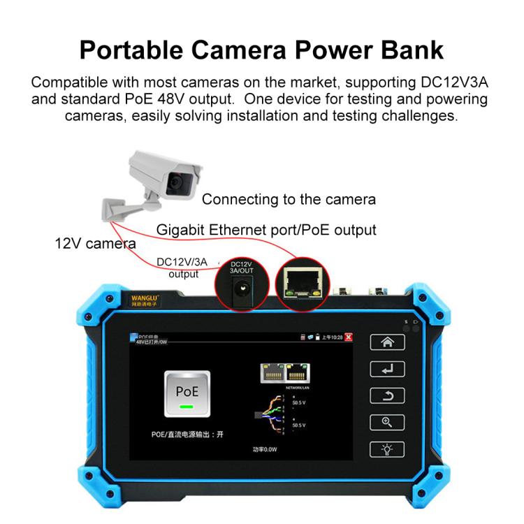 IPC-5200CPlus Network Engineering Treasure Simulated Coaxial SDI Integrated Video Surveillance Tester, Plug:AU Plug