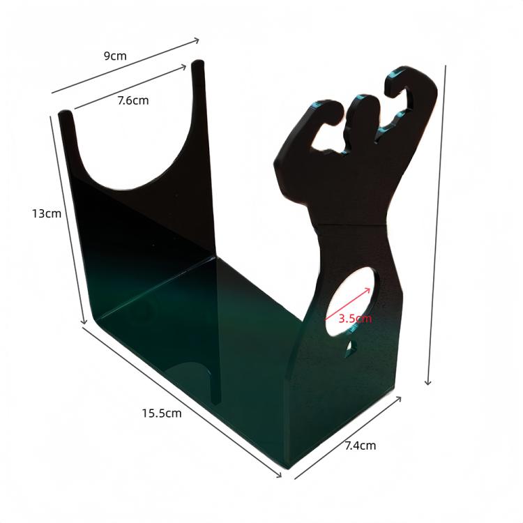 Single Pack Creative Acrylic Desktop Wine Rack Wine Storage Display Stand - Black