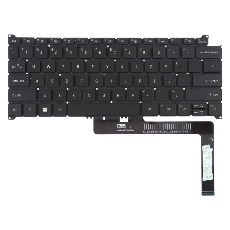 US Version Laptop Backlit Keyboard for Acer Swift SF314-44 / SF314-71 / N21H3 / SF314-512 / N21C2 / SF514-56T - Black