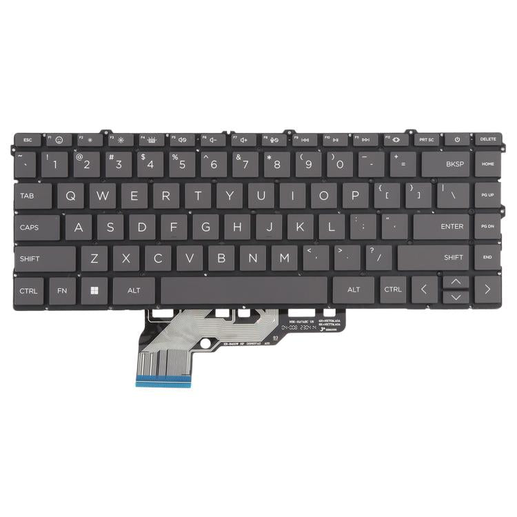 US Version Laptop Backlit Keyboard for HP Envy 15-FE 15-FE0013DX 15-FH 15-FH0013DX TPN-C165 - Gray