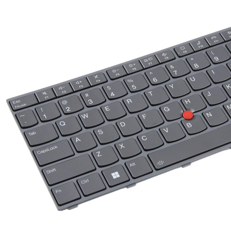 US Version Backlit Laptop Keyboard with Pointing for Lenovo ThinkPad P16 Gen 1 P16 Gen 2 21D6 21D7 21FB 21FA - Gray