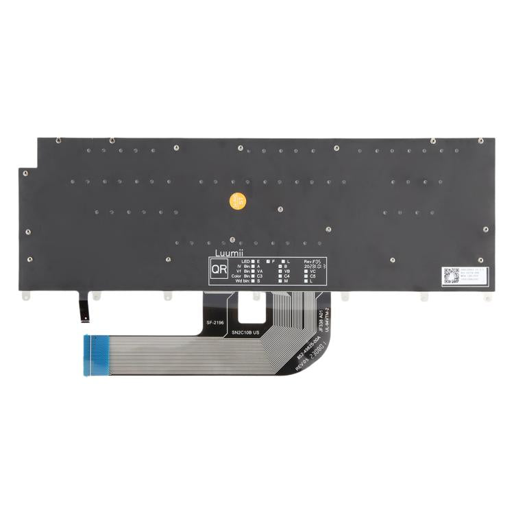 US Version Backlit Laptop Keyboard for Dell XPS 14 9440 / XPS 16 9640 0P66PH / 0DFRF5 2024 - White