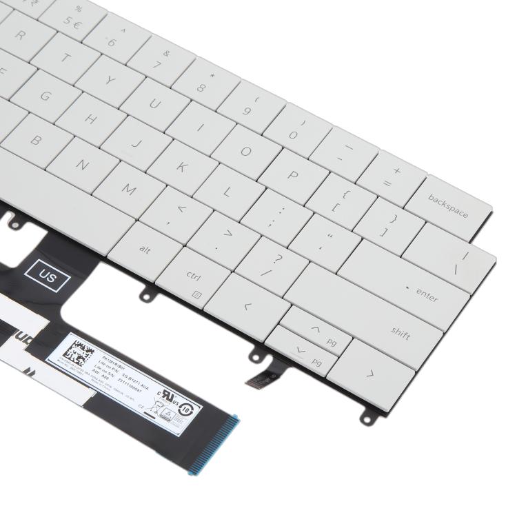 US Version Backlit Laptop Keyboard for Dell XPS 14 9440 / XPS 16 9640 0P66PH / 0DFRF5 2024 - White