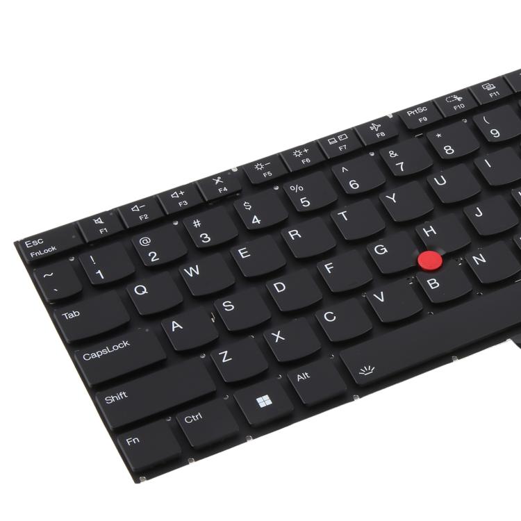 US Version Backlit Laptop Keyboard with Pointing for Lenovo ThinkPad E16 Gen 1 Type 21JN 21JQ 21JT JU - Black