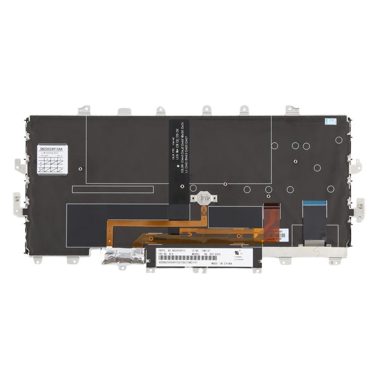 US Version Backlit Laptop Keyboard with Pointing for Lenovo ThinkPad X1 Yoga 1ST 00PA042 - Black
