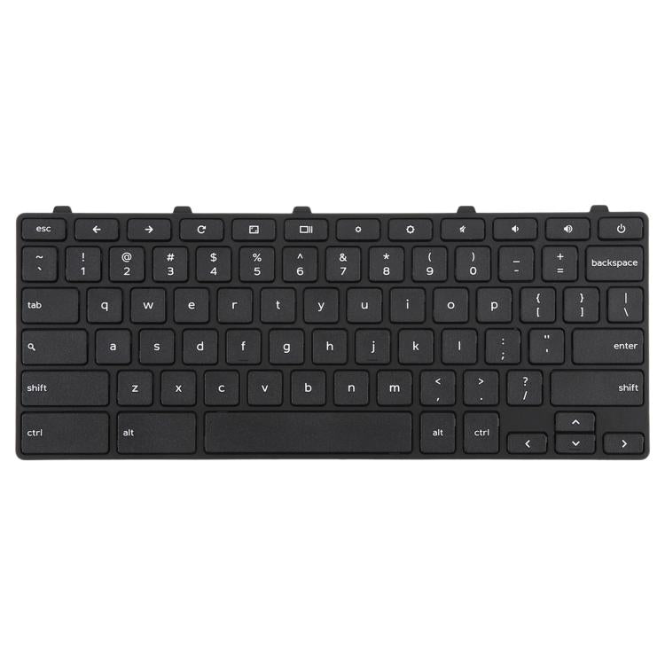 US Version Laptop Keyboard with Power Button for Dell Chromebook 11 3180 3189 3190 3380 3300 3310 - Black