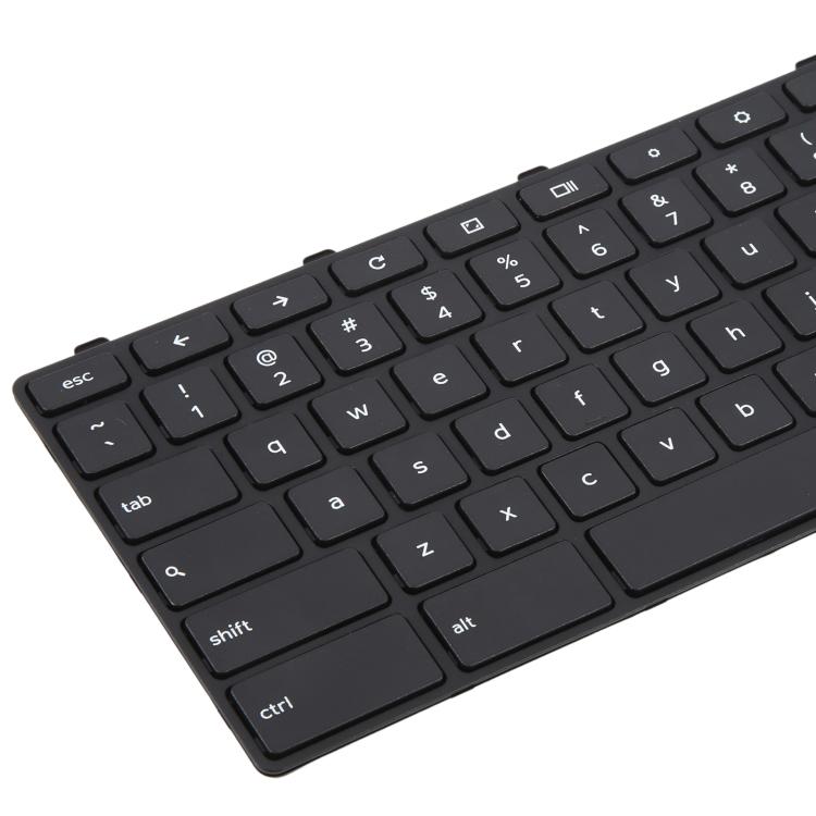 US Version Laptop Keyboard with Power Button for Dell Chromebook 11 3180 3189 3190 3380 3300 3310 - Black