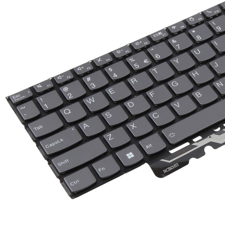 US Version Backlit Laptop Keyboard with Pointing for Lenovo ThinkBook 16p G3 ARH / 16p G4 IRH / 16p G2 ACH - Gray