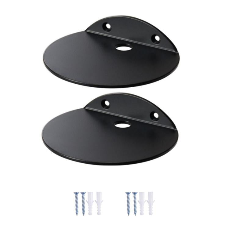 2pcs/Pack Wall-Mounted Acrylic Small Storage Rack Display Stand - Black