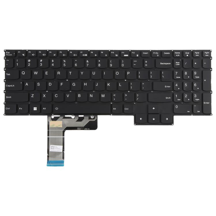 US Version Laptop Backlit Keyboard for Lenovo Y7000P 16IRX9 2024 Legion 15IRH8 R7000P 2023 - Black