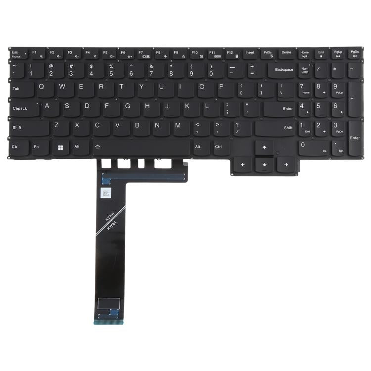 US Version Laptop Backlit Keyboard for Lenovo Y7000/Y7000P 2020/2021/2022 - Black