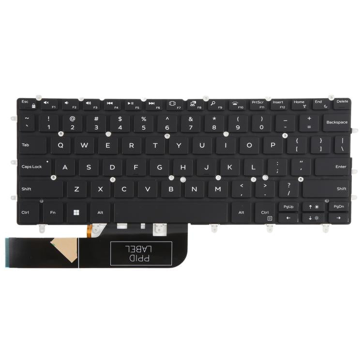 For Dell XPS 13 7390 9370 9380 P82G US Version Backlit Laptop Keyboard - Black