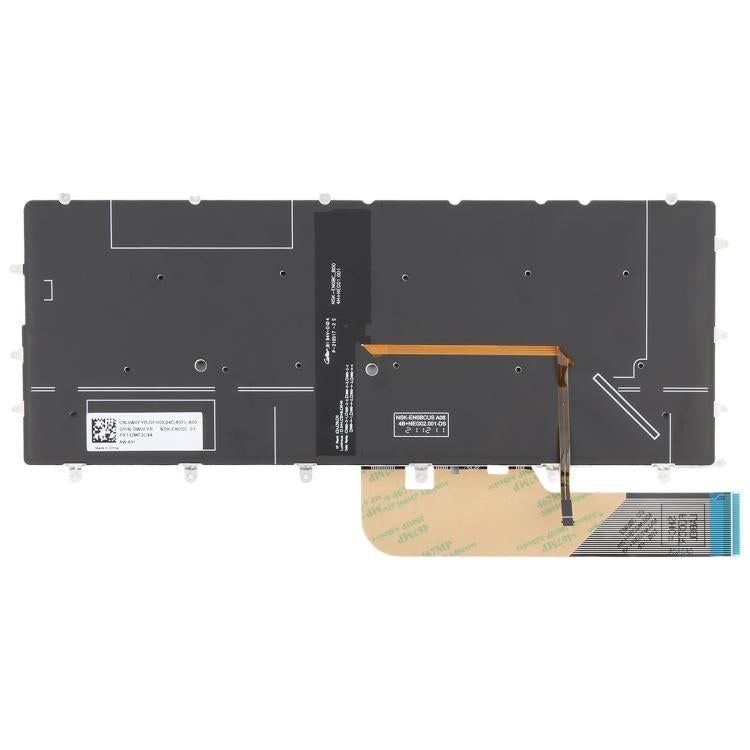 For Dell XPS 13 7390 9370 9380 P82G US Version Backlit Laptop Keyboard - Black