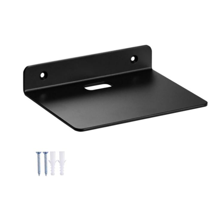 Single Pack Small Wall-Mounted Acrylic Square Storage Rack Display Stand - Black