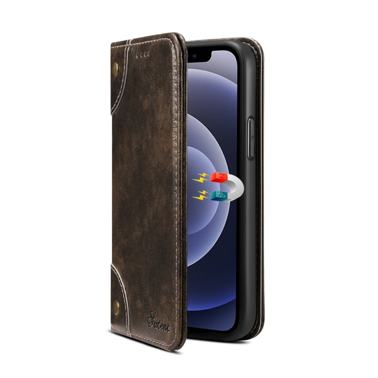 For iPhone 12 Pro Max Baroque Simple Horizontal Flip Leather Case with Holder & Card Slots & Wallet