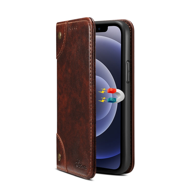 For iPhone 12 Pro Max Baroque Simple Horizontal Flip Leather Case with Holder & Card Slots & Wallet