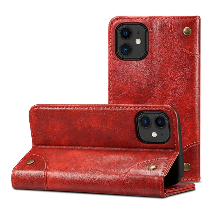 For iPhone 12 Pro Max Baroque Simple Horizontal Flip Leather Case with Holder & Card Slots & Wallet