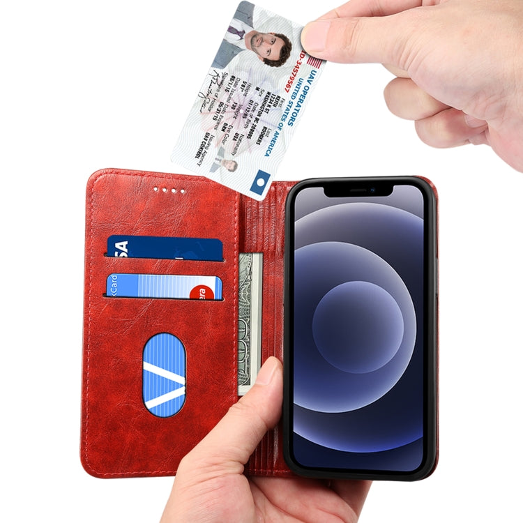 For iPhone 12 Pro Max Baroque Simple Horizontal Flip Leather Case with Holder & Card Slots & Wallet