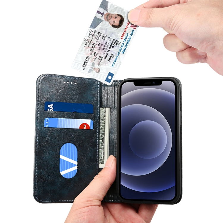 For iPhone 12 Pro Max Baroque Simple Horizontal Flip Leather Case with Holder & Card Slots & Wallet