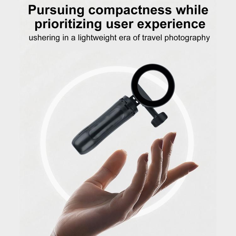 Mini Magnetic Phone Tripod Extendable Selfie Stick Phone Holder - Black