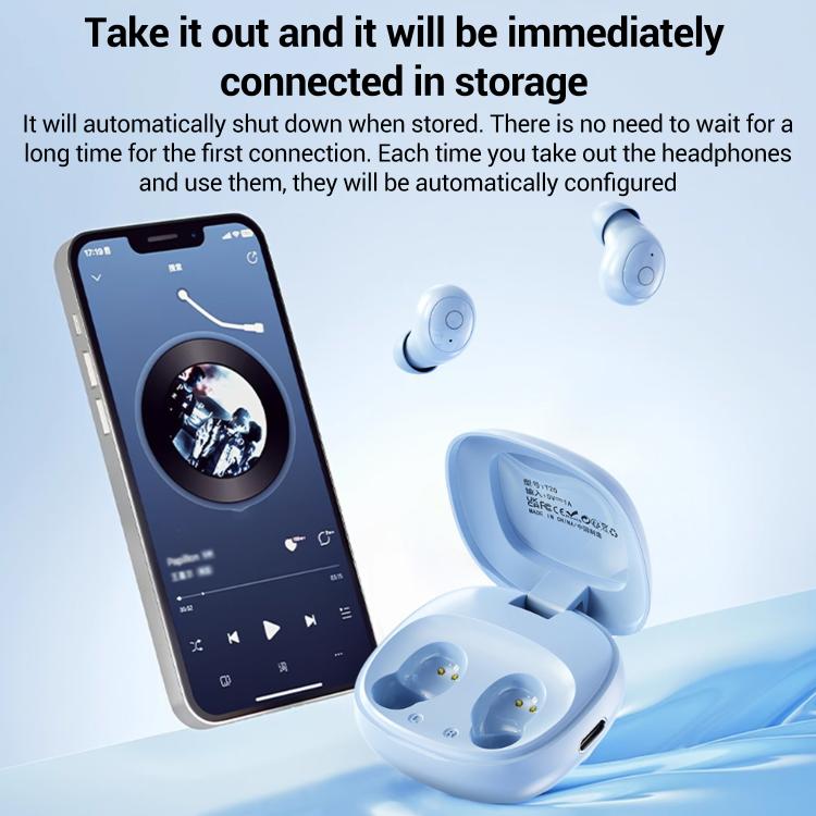 T20 Sleep Noise Reduction Mini Silicone In-Ear Bluetooth Earphones