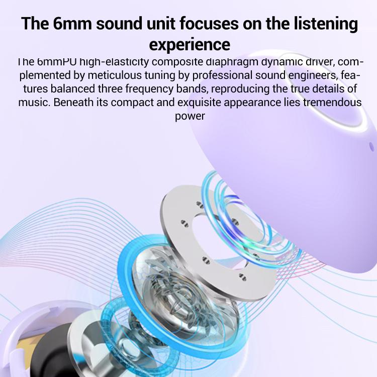 SK32 Digital Display Sleep Noise Reduction Ultra-Mini In-Ear Bluetooth Earphones