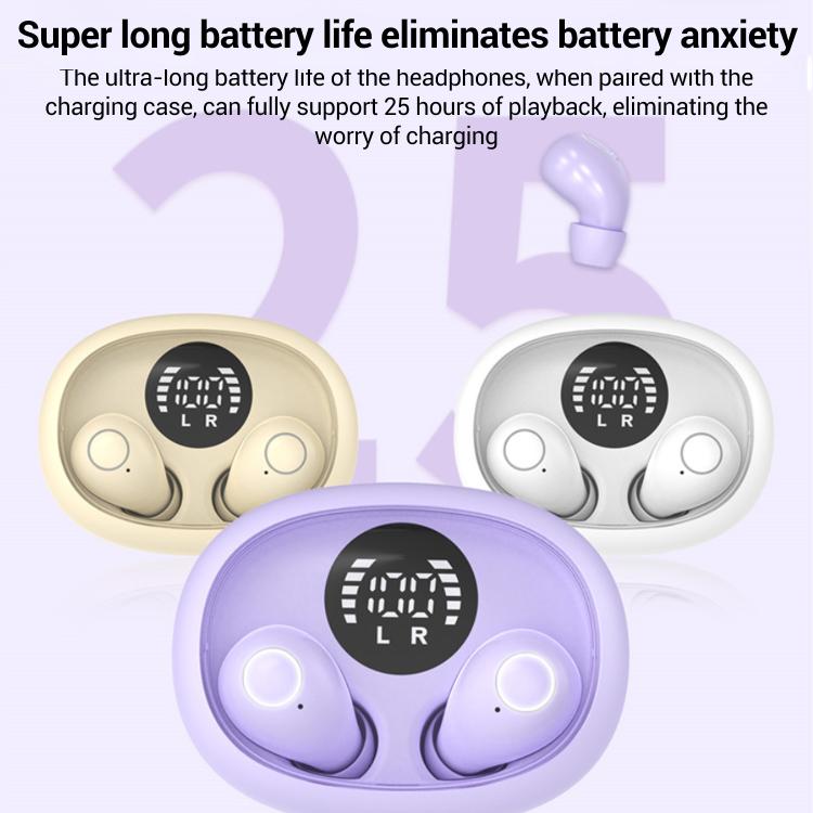SK32 Digital Display Sleep Noise Reduction Ultra-Mini In-Ear Bluetooth Earphones