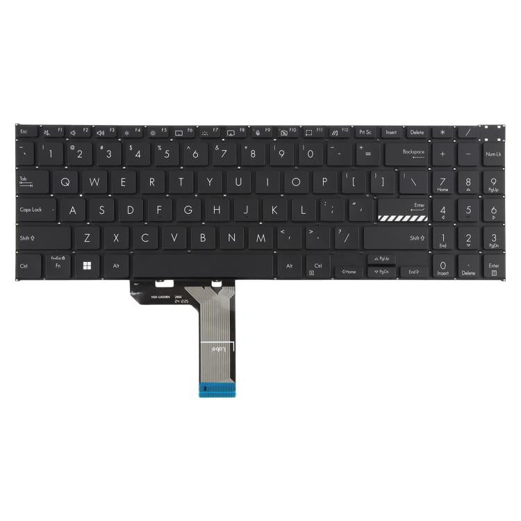 For ASUS Vivobook Pro 16 K6502 K6602 ZC ZE US Version Laptop Keyboard - Black