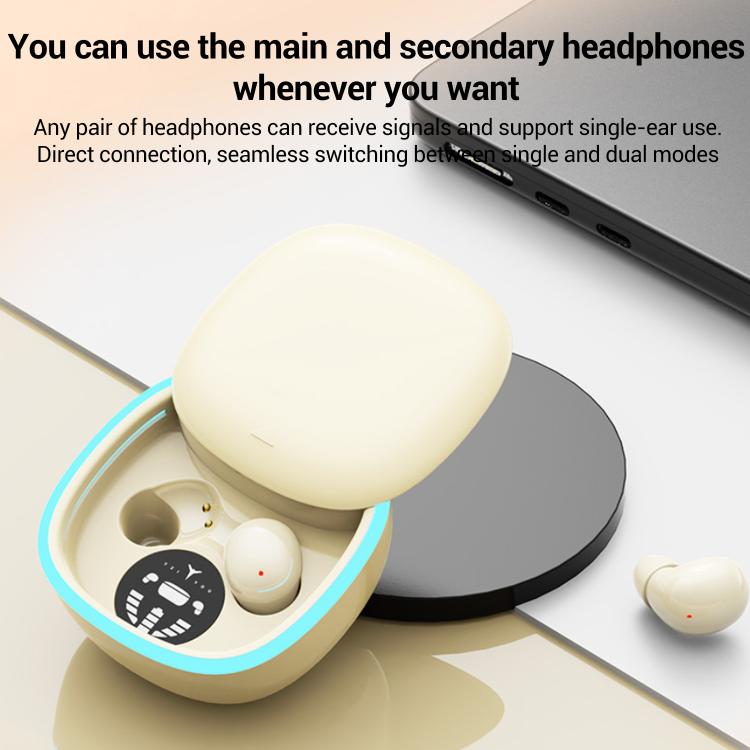 Sleep Noise Reduction Slide-Cover Ultra-Mini Semi-In-Ear Bluetooth Earphones