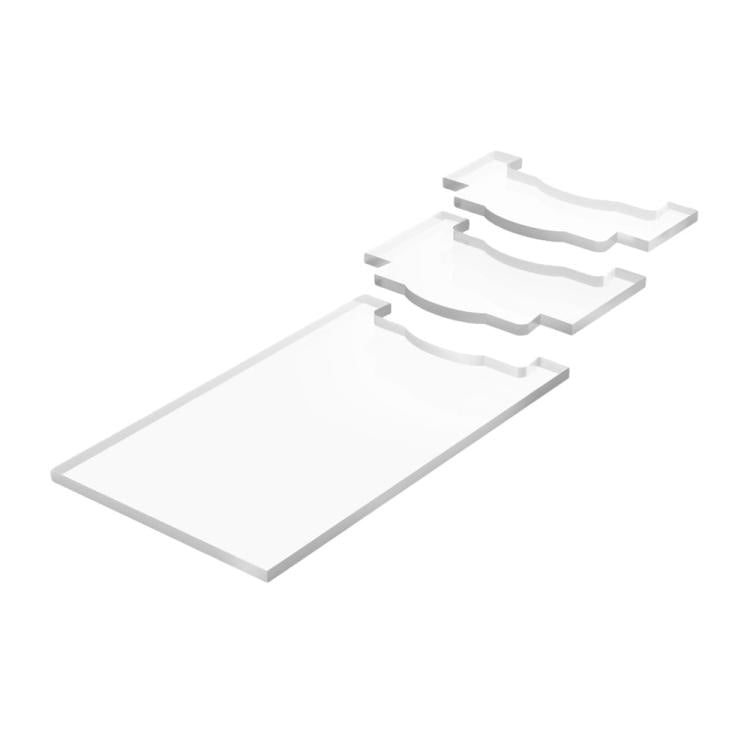 Single Set/Pack Clear Acrylic Furniture Anti-Slip Protective Gasket Wall Spacers - Transparent