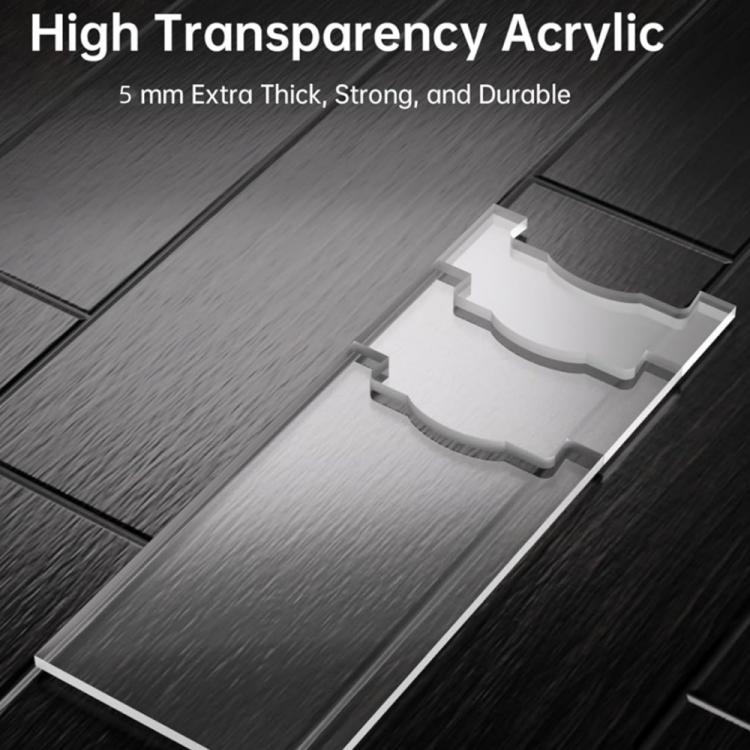 Single Set/Pack Clear Acrylic Furniture Anti-Slip Protective Gasket Wall Spacers - Transparent