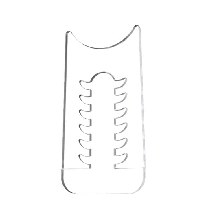Single Set/Pack Adjustable Clear Acrylic Furniture Anti-Slip Protective Gasket Wall Spacers - Transparent
