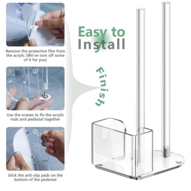 Transparent Acrylic Mason Jar Lid Storage Rack, Specification:70mm and 86mm 2pcs/Pack