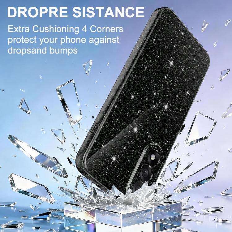 For OnePlus Nord 5 / Ace 5 Ultra 5G Fine Hole Glossy Glitter Magnetic TPU Phone Case with Same Color Hand Strap